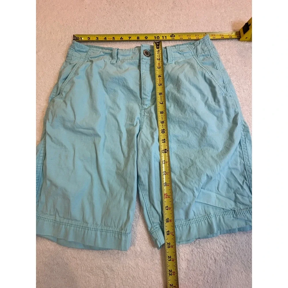 American Eagle Outfitters Classic‎ Chino Shorts Mens 32 Light Blue Aqua Cotton